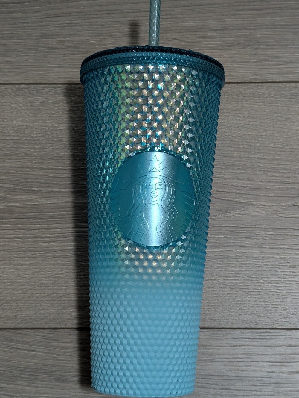 Starbucks Gradient Blue Ombre Bling Studded Venti Tumbler 24oz•Winter 2023 Excl.
